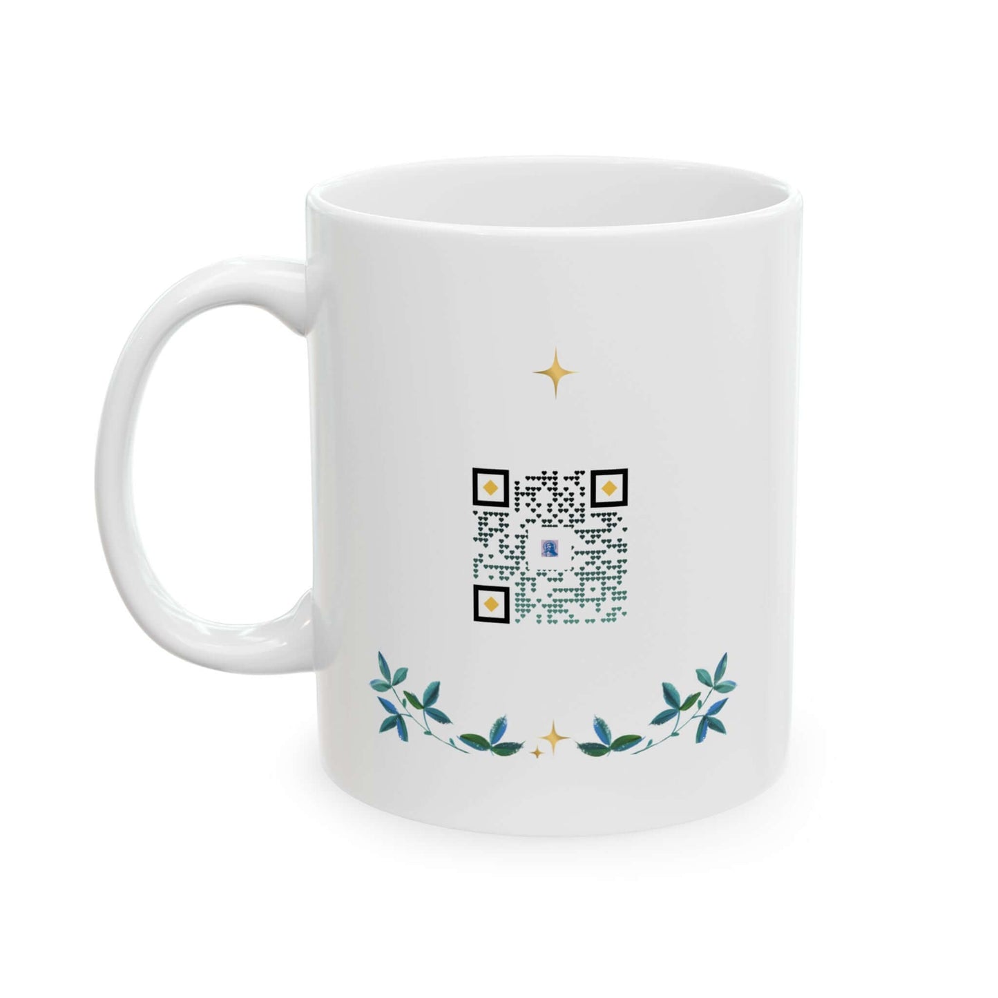 🐑 The Lord Is My Shepherd –Christian Mug with Devotional QR Code