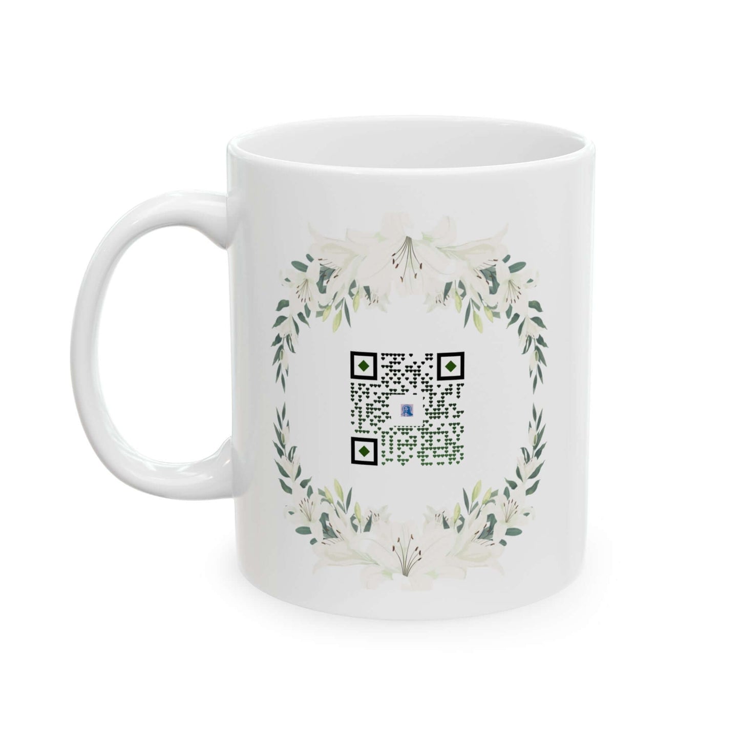 🌿 Serenity Prayer Mug – 11oz Christian Gift with Devotional QR Code