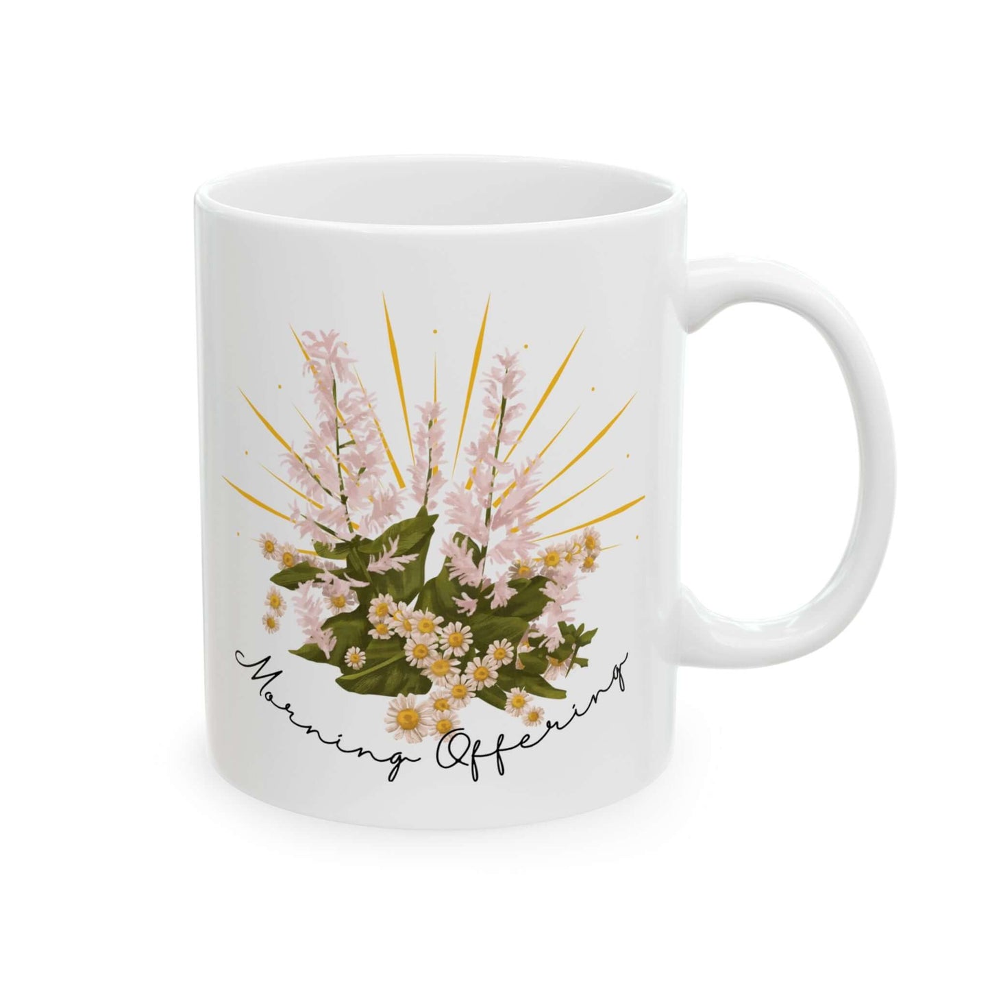 ☀️ Morning Offering Prayer Mug –Christian Mug with Devotional QR Code