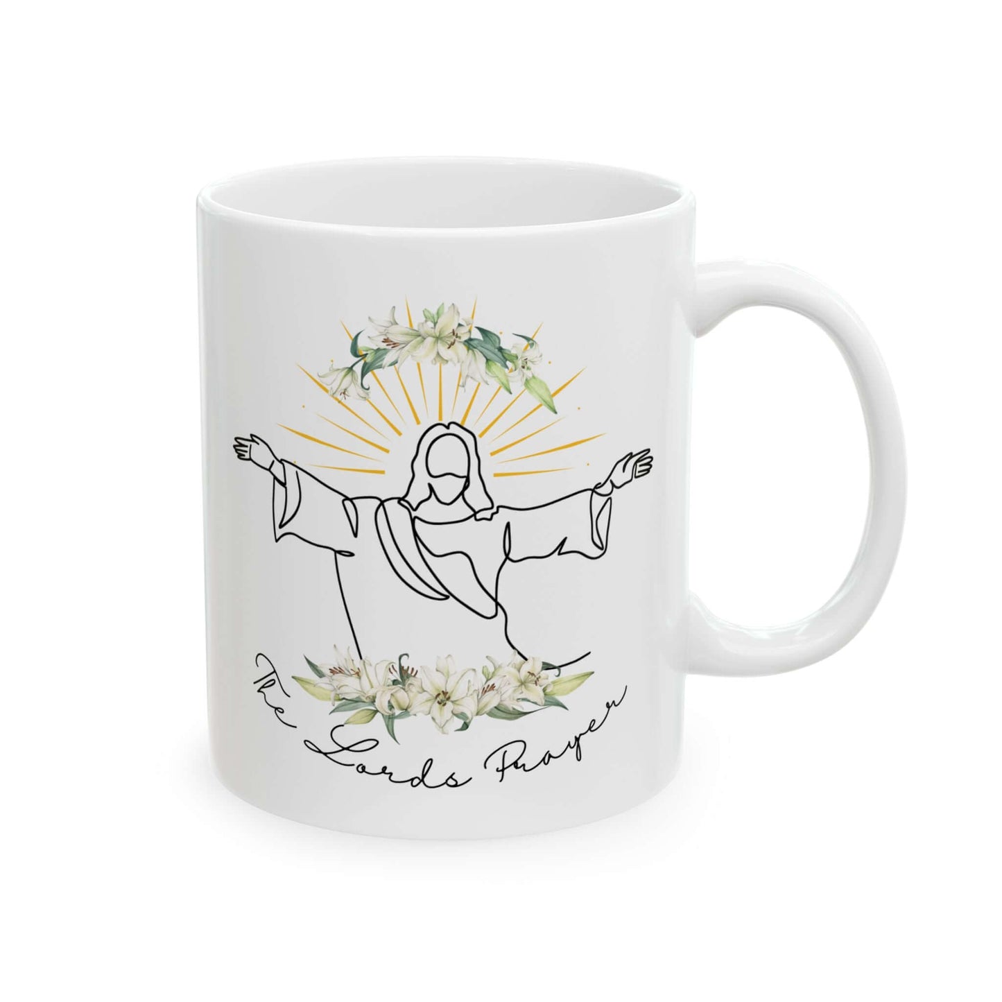 🙏 The Lord’s Prayer Mug –Christian Gift with Devotional QR Code
